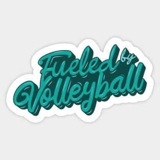 Fueled by Volleyball Sticker